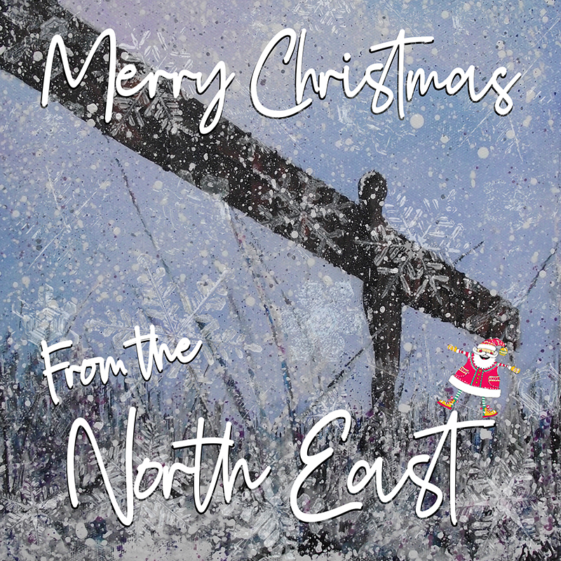 Angel of the North Christmas Card.